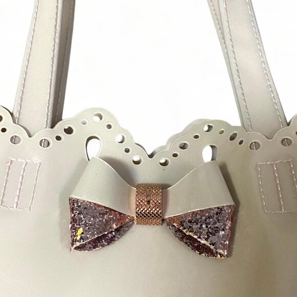 TED BAKER - BLUSH PINK/ROSE GOLD PLASTIC TOTE BAG - Picture 4 of 4